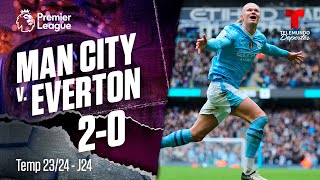 Highlights & Goles: Manchester City v. Everton 2-0 | Premier League | Telemundo Deportes