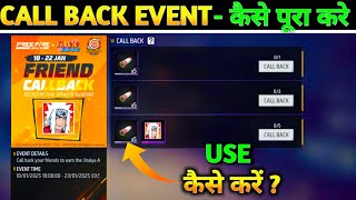 Call Back Your Friends Event Kaise Pura Karen | New Naruto Callback Event Kaise Complete Hoga In FF