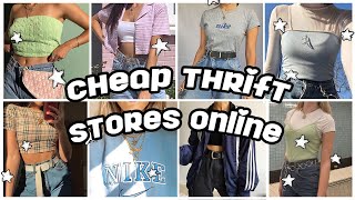 cheap thrift stores online *aesthetic + worldwide*