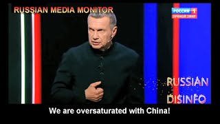 Vladimir Solovyov complains about Russia's reliance on China