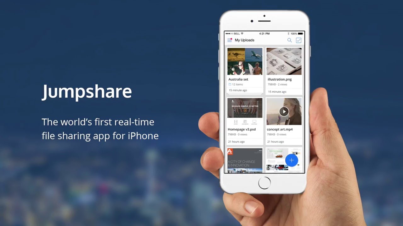 Jumpshare For Iphone Hd Real Time File Sharing Youtube