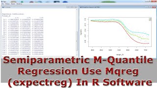 Semiparametric M-Quantile Regression Use Mqreg (expectreg) With (In) R Software