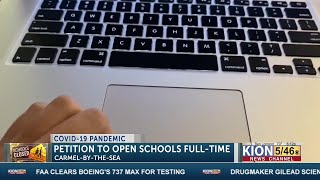 Carmel parents petition for schools to hold full time, in person classes