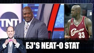 Shaq Gets Quizzed on His Old Jersey Numbers | EJ's Neat-O Stat
