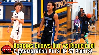 Hopkins Puts Up 113 Points vs Richfield! CJ Armstrong Drops 53 Points!