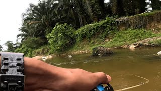 Aku Turun Mancing Sungai Dengan Adik Aku Mencari Lesen Sikang 2023 | SIKANG On TOPWATER Memang SURR!