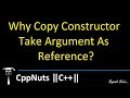 Why Copy Constructor Take Argument As Reference?