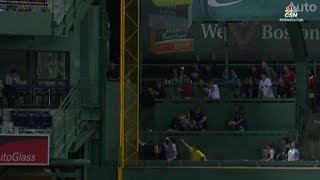 CWS@BOS: Young barely misses homer as ball goes foul