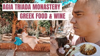 Greek Food \u0026 Crete Wine at Manousakis Winery - Agia Triada Monastery | Things to Do in Chania Crete