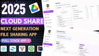 🔥 Build a File Sharing App | React + Spring Boot + MongoDB + Tailwind CSS | Full Stack Project 2025
