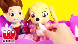 Paw Patrol Skye and Chase play the Don't Wake Granny Challenge! - Ellie Sparkles Toys and Dolls