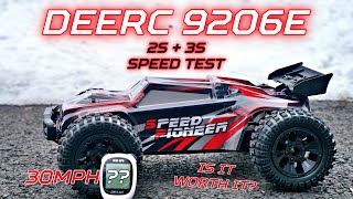 DEERC 9206E Speed Run on 2S \u0026 3S Lipo - $100 Budget Amazon RC Car