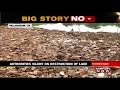 chennai activists agitated over constant dumping of waste in putheri lake