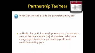 16 5 Partnership Tax Year