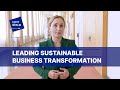 Leading Sustainable Business Transformation at ESMT Berlin