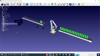 Simulation of pick and place for industrial robot