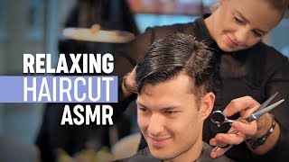 ASMR Relaxing Haircut - Professional Scissor Cut - Stress Relief