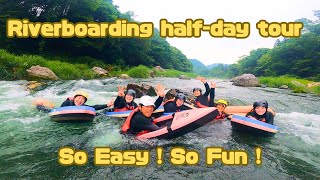 Riverboarding on Tama-River, Mitake,Tokyo-2024/07/14