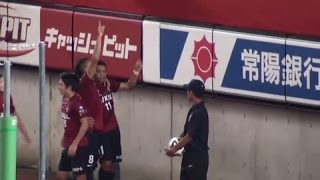 2014J1第18節 鹿島5-1広島  ルイス投入即ゴール