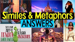 Similes and Metaphors in Disney Songs: ANSWERS