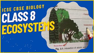 CLASS 8 Tutorial: Ecosystems || Biology || ICSE