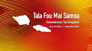 Radio Samoa - News from Samoa (11 APR 2024)