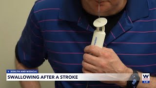 New device helping people swallow after a stroke