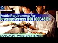 Beverage Servers - Profile Description for Canada Work permit, LMIA and PR | NOC CODE 6513