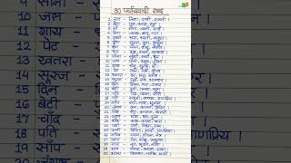 30 Paryayvachi Shabd / पर्यायवाची शब्द /  Paryayvachi Shabd Hindi Mein / hindi paryayvachi shabd