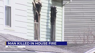 One person is dead after Altoona house fire