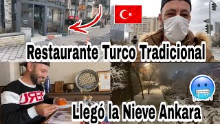 VAMOS A CONOCER UN RESTAURANTE TURCO 🇹🇷 + CAE NİEVE EN TURQUÍA ❄️