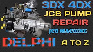 DELPHI JCB Pump repair kese kare full explain dismantling assemble