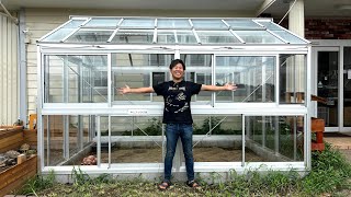 We built a greenhouse to keep tortoises at a cost of 1.3 million yen.