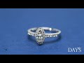 marquise diamond halo engagement ring in 14kt white gold 5 8ct tw