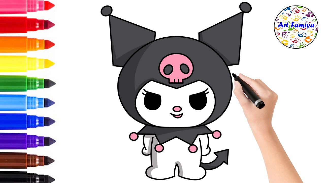 How To Draw Kuromi | Easy Drawing Step By Step | Sanrio | Art Famiya ...