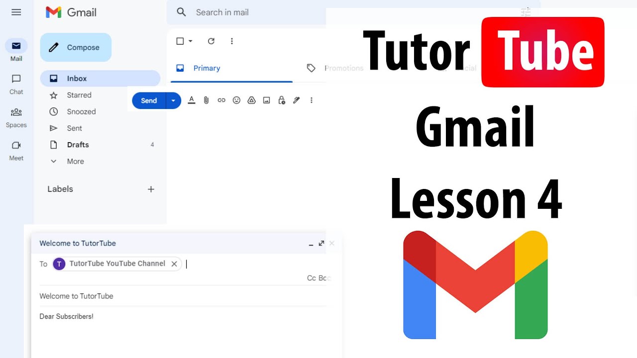 Gmail Tutorial - Lesson 4 - Use Of CC And BCC - YouTube