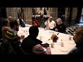 Pope shares breakfast with the poor inside a Belgian church