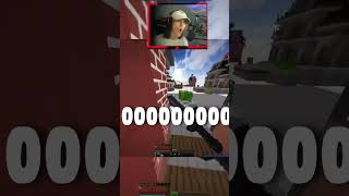 Blue gets COMBO’ED in Hypixel BedWars 😨 #shorts