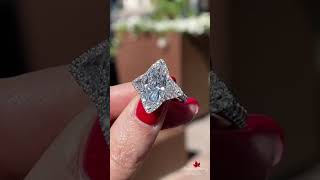 3.5 CT Unique marquise shaped engagement ring,marquise moissanite three stone ring