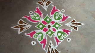 Puratasi matha special kolam||5-1 dot muggulu