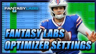 HOW TO WIN ON DRAFTKINGS USING THE FANTASY LABS OPTIMIZER