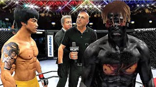 Bruce Lee vs. Adept Pyromancer - EA sports UFC 4 - CPU vs CPU