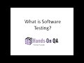 what is software testing hands on qa ve 1