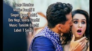 Bhankas (LYRICS) - Baaghi 3 | Tiger S, Shraddha K | Bappi Lahiri,Dev Negi,Jonita Gandhi | Tanishk B