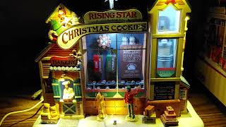 Lemax Village Collection animated 2013 Rising Star Christmas Cookie Bakery