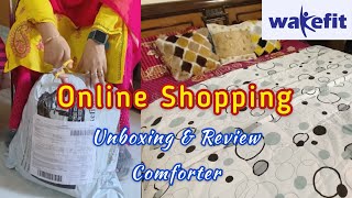 Online Shopping Hi Best Hi Is Time | Wakefit Comforter | Unboxing and Review