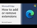 How to add or remove extensions in Microsoft Edge | Microsoft