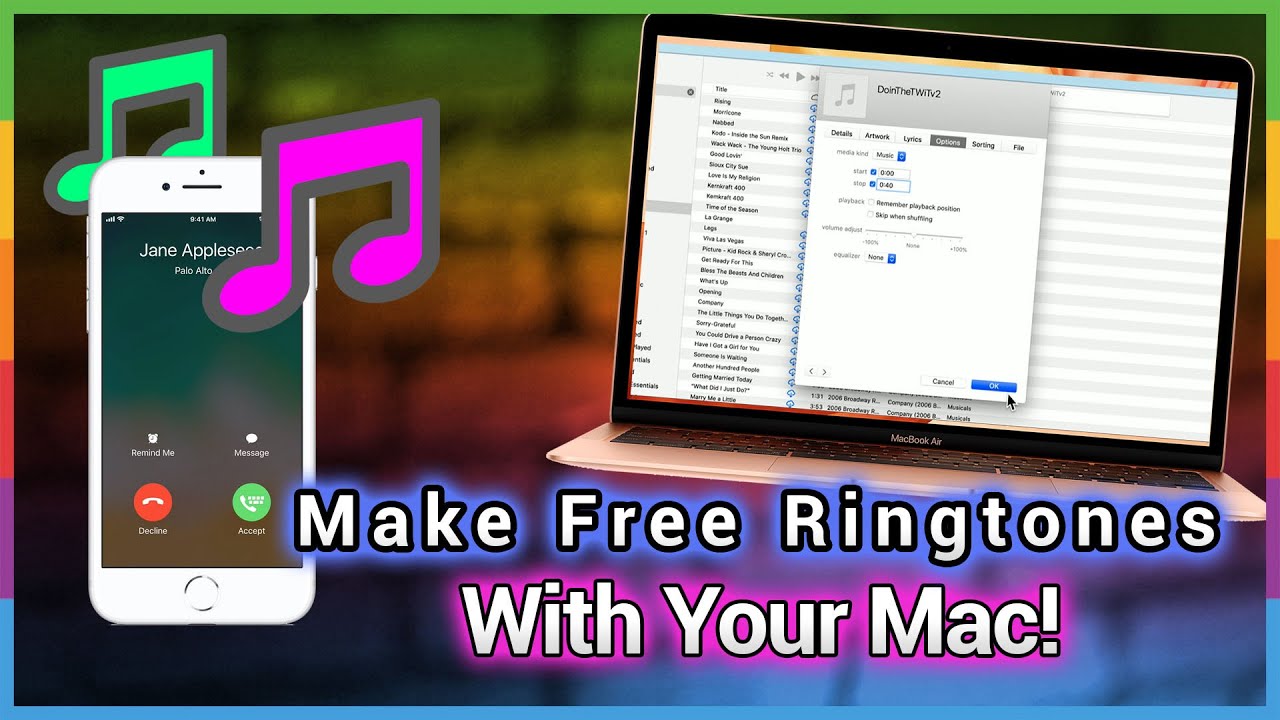 Make Free IPhone Ringtones - How To Make Ringtones With Mac - YouTube