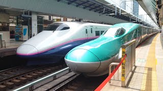 E5系東北新幹線やまびこ55号盛岡行き東京駅出発  Series E5 Tohoku Shinkansen YAMABIKO No. 55 for Morioka dept Tokyo Station