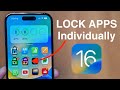 iOS 16 - LOCK Any Individual App on your iPhone!